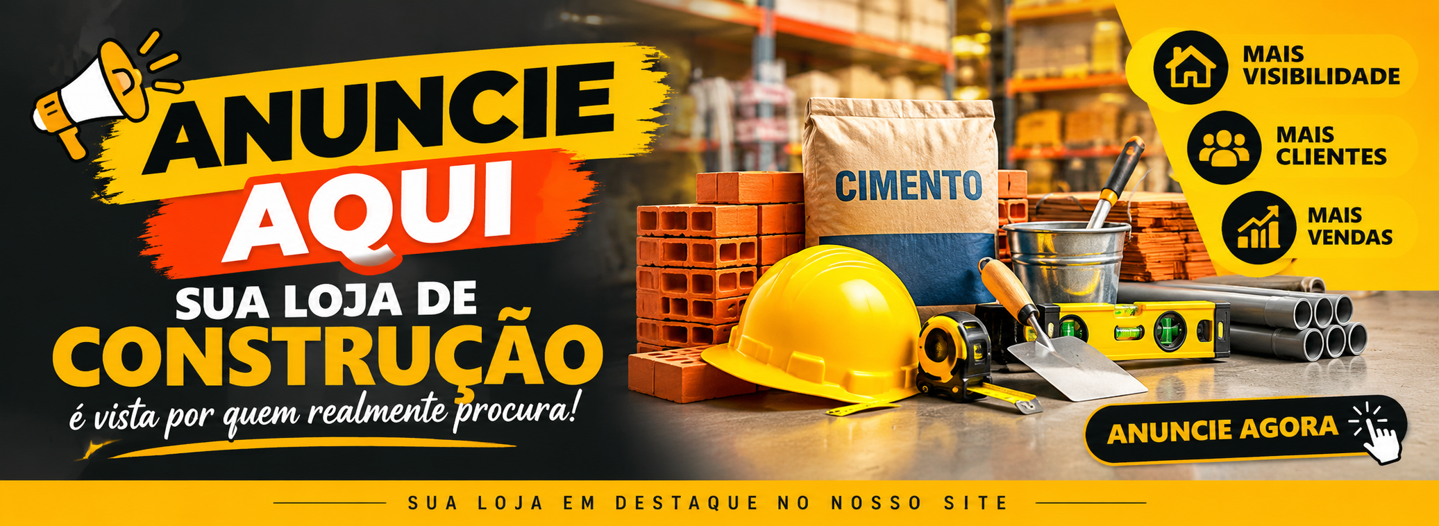 Anuncie sua loja de construção no Ydealtec